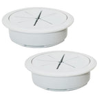 2 Pcs Desk Grommet 3-1/8" / 80 mm, Desk Hole Cover by EASYEAH