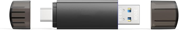JOIOT 32GB USB C Flash Drive Dual USB 3.0 Flash Drive Type C + USB A Portable - Image 2