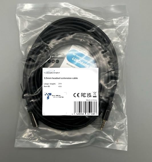 KabelDirekt – Headset Extension Cable – 20ft – Headphone Extension Cord - Image 8