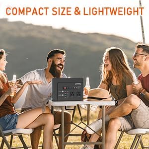 Powkey Solar Powered Generator, 200W Portable Solar Generator Power Station - Image 3