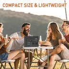 Powkey Solar Powered Generator, 200W Portable Solar Generator Power Station - Image 3