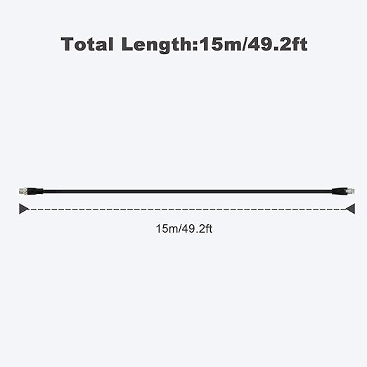 Alvin's Cables M12 X Coded 8 Pin Male to RJ45 Shielded Ethernet Cable M12 8 - Image 7