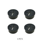 HAHIYO 4Pcs 1Inch/25mm Black Flexible Rubber Desk Grommet Wire Grommet Cable - Image 5
