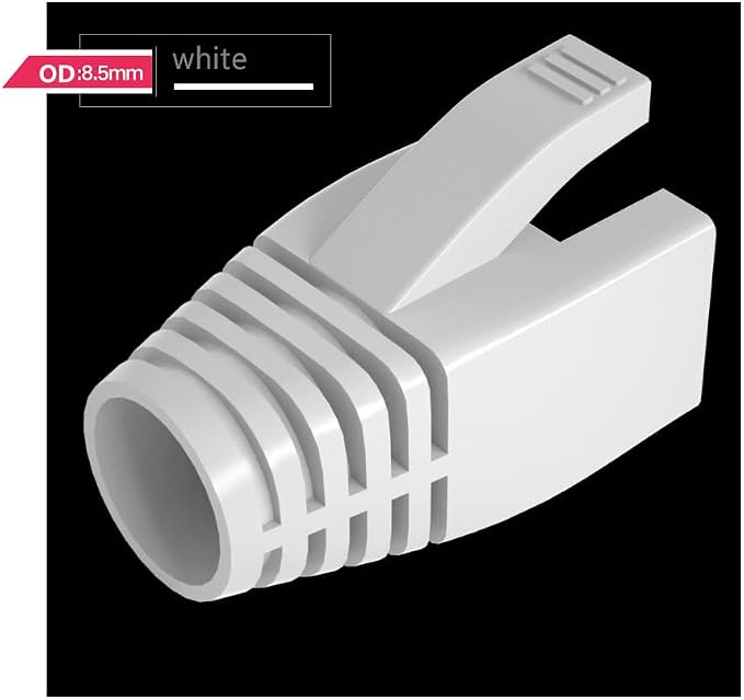 50 Pcs Cat7 Cat7A Cat8 Strain Relief Boot, RJ45 Plug Connector Cover Modular - Image 2