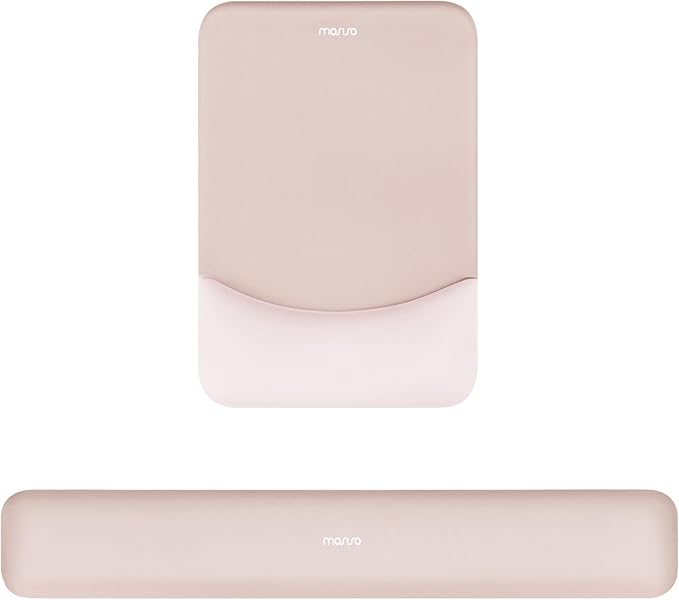 MOSISO Wrist Rest Support for Mouse Pad&Keyboard Set, Rectangular Ergonomic by MOSISO