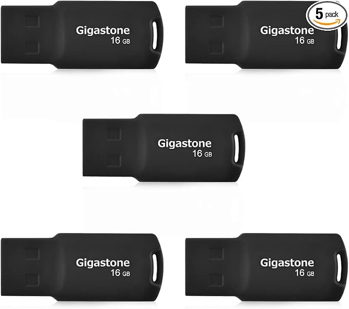 GIGASTONE V70 16GB 5-Pack USB 2.0 Flash Drive Thumb Drive Memory Stick Pen by Gigastone