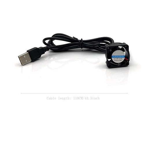 FainWan 2pcs USB 5V DC Fan 2510 Small 2 pin Cooling Cooler Computer 25mm X 10mm - Image 6
