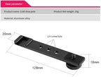 Aluminium Camera Hot Shoe Mount Adapter Video Accessory Triple Cold Shoe - Image 3