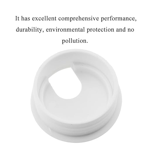 HAHIYO 2Pcs 1.77Inch/45mm White ABS Plastic U-Shaped Desk Grommet Wire Grommet - Image 3