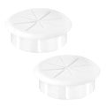 2-3/8" White Desk Grommet, JTemgle Flexible Cable Grommet Rubber Cable Hole by JTemgle