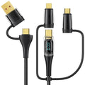 USB C to Multi Charging Cable, USAMS 100W 4FT 5A Type C to Type C Fast Charger by USAMS