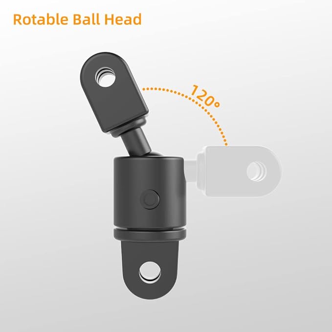 Aluminum 360 Degree Rotation Camera Mount, Metal Bracket Adapter Compatible - Image 3