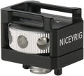 NICEYRIG Cold Shoe Adapter for ARRI Mount, Thumbscrew Easy Mounting Cold Shoe by NICEYRIG