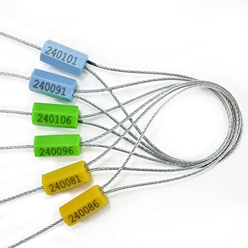 20" Cable Seals Tamper Proof Security Tags Steel Wire Seal Numbered Garden - Image 6