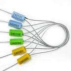 20" Cable Seals Tamper Proof Security Tags Steel Wire Seal Numbered Garden - Image 6