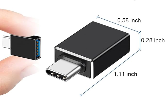 USB C Male to USB A Female Adapter, USB 3.2 GEN2 10Gbps High-Speed Data PD 60W - Image 5