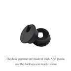 HAHIYO 2Pcs 1.38Inch/35mm Black ABS Plastic U-Shaped Desk Grommet Wire Grommet - Image 4