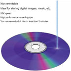 Jectse CD R Blank Discs, 52X 730MB Recordable Discs - Image 3