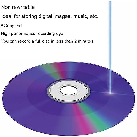 Jectse CD R Blank Discs, 52X 730MB Recordable Discs - Image 3
