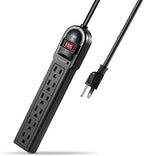 KMC 6-Outlet Surge Protector Power Strip 6 Pack - Image 2