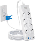 2 Prong Power Strip, Yozisital 2 Prong to 3 Prong Outlet Adapter, 5FT Extension by Yozisital