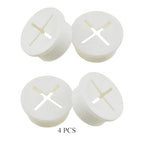 HAHIYO 4Pcs 1Inch/25mm White Flexible Rubber Desk Grommet Wire Grommet Cable - Image 6