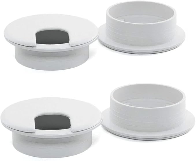 4pcs 2 Inch Desk Wire Cord Cable Grommets Hole Cover by DJDLTGS