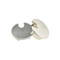 HAHIYO 2Pcs 1.38Inch/35mm Brushed Silver Zinc Alloy Desk Grommet Wire Grommet by HAHIYO