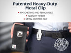 Turtleback Belt Clip for iPhone 16 Pro, 15 pro 14 Pro 13 Pro -Medium- Fits - Image 8