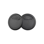 HAHIYO 2Pcs 2.4Inch/60mm Black ABS Plastic Sector-Shaped Desk Grommet Wire by HAHIYO