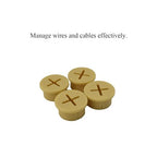 HAHIYO 4Pcs 0.8Inch/20mm Yellow Flexible Rubber Desk Grommet Wire Grommet Cable - Image 4