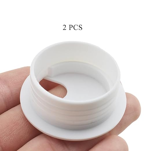 HAHIYO 2Pcs 1.5Inch/38mm White ABS Plastic U-Shaped Desk Grommet Wire Grommet - Image 5
