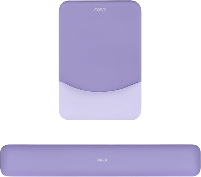 MOSISO Wrist Rest Support for Mouse Pad&Keyboard Set, Rectangular Ergonomic by MOSISO