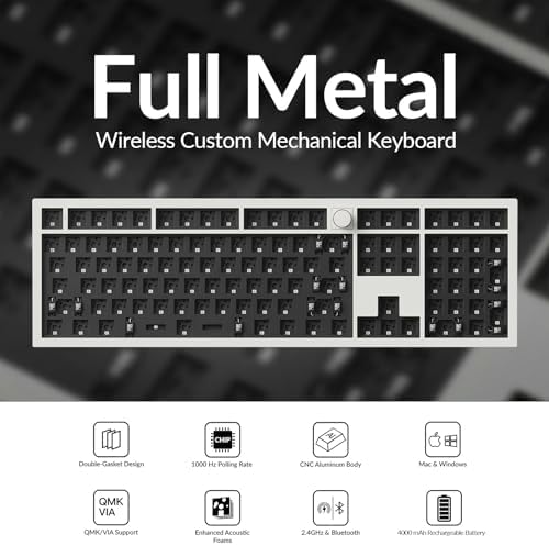 Keychron Q6 Max QMK/VIA Wireless Custom Mechanical Keyboard Barebone Knob - Image 7