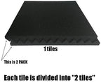 96 Pack Black/RED 12 "X 12 "X1" Acoustic Panels Studio Soundproofing Foam Wedge - Image 6