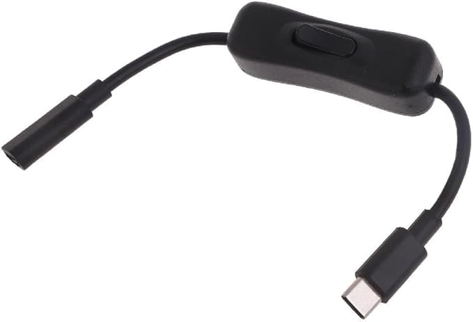 USB-C Extension Cable with Inline On/Off Switch - 6ft Power Control by Zenarao