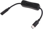 USB-C Extension Cable with Inline On/Off Switch - 6ft Power Control by Zenarao