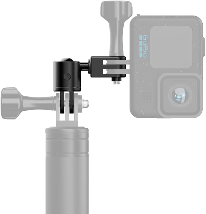 Aluminum 360 Degree Rotation Camera Mount, Metal Bracket Adapter Compatible - Image 2