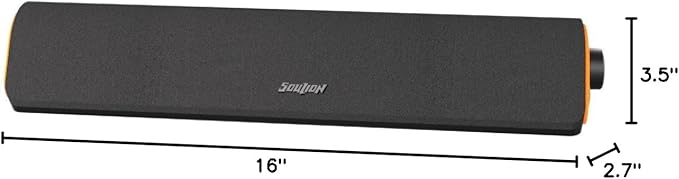 SOULION R50 Bluetooth Computer Speakers, 3.5mm PC Sound Bar - Image 8