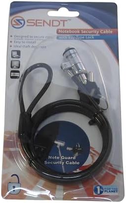 Sendt Black Notebook/Laptop Keyed Lock Security Cable - Image 2