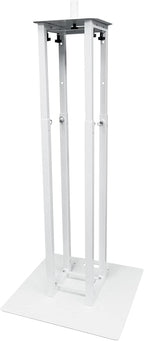 Rockville RTP33-TV Pro White Totem Stand 220 lbs DJ Speaker/Lighting/TV Mount - Image 6