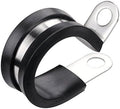 LOKMAN 20 Pack 1-1/2 Inch Stainless Steel Cable Clamp, Rubber Cushioned by LOKMAN