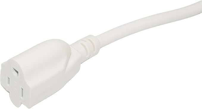 2 Way Power Splitter, 3 Prong 1 to 2 Extension Cord Splitter, 1.4' Short - Image 4
