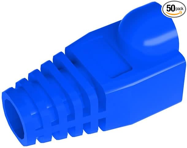 50 Pcs Cat5 Cat5E Cat6 Strain Relief Boot, RJ45 Plug Connector Cover Modular by VIVOCH