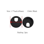 HAHIYO 2Pcs 1.77Inch/45mm Black ABS Plastic U-Shaped Desk Grommet Wire Grommet - Image 2
