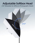 Skytex Softbox Lighting Kit 2Pack 20x28in Soft Box | 85W 2700-6400K E27 LED - Image 7