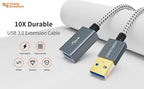 CableCreation Short USB 3.0 Extension Cable 1FT, USB 3.0 A Male to Female - Image 2