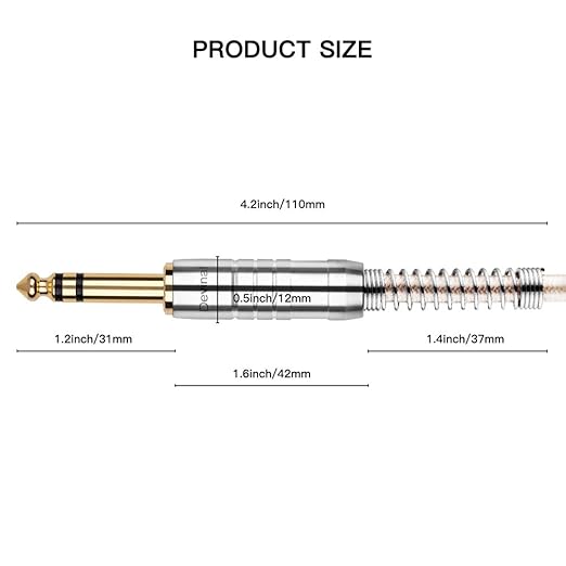 Devinal 1/4 inch Extension Cord, 1/4" Male to Female Cable, 6.35mm Quarter inch - Image 2