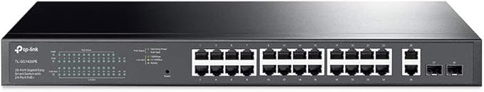 TP-Link TL-SG1428PE 24 Port Gigabit PoE Switch Easy Smart Managed 24 PoE+ Port by TP-Link