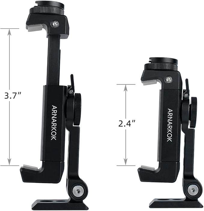 Metal Phone Tripod Mount w Rotatable Cold Shoe - Image 7